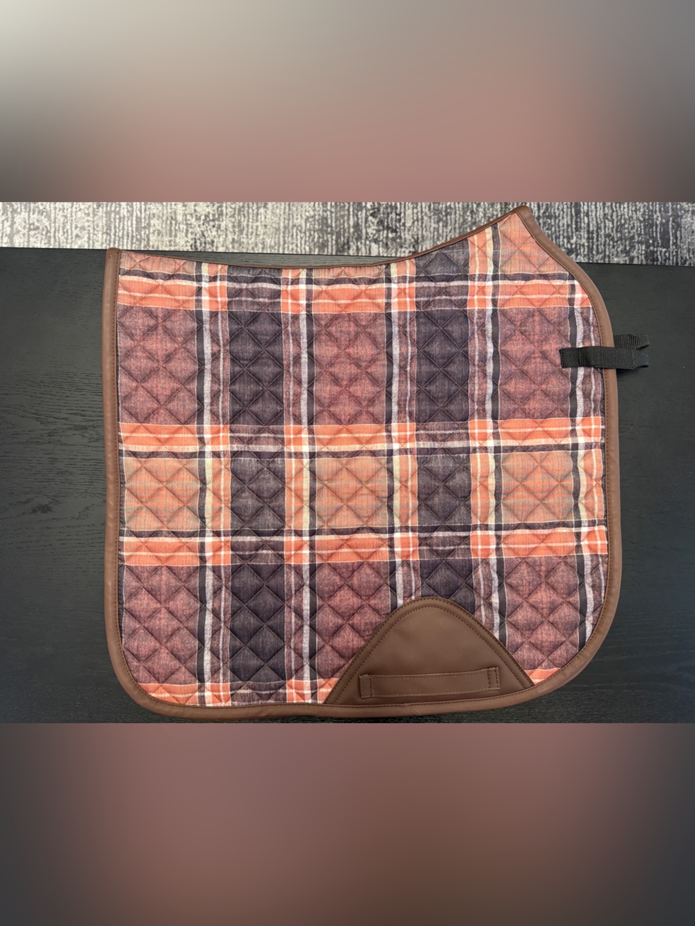 Sixteen Cypress Hickory Plaid Dressage Pad
